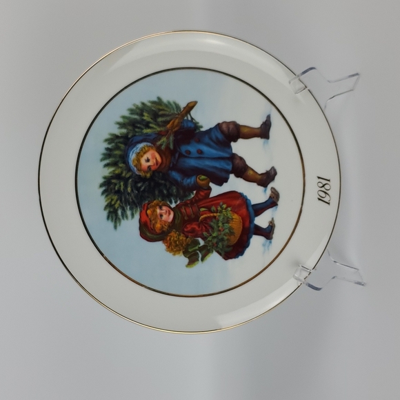 CHRISTMAS 1981 AVON Collector's Plate First Edition 9" - Picture 3 of 5